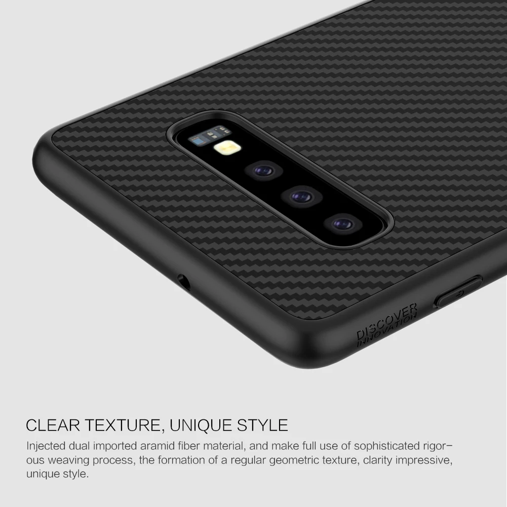 sFor Samsung Galaxy S10 Plus Case S10e Cover Nillkin Synthetic Fiber PP Plastic Carbon For | Мобильные телефоны и