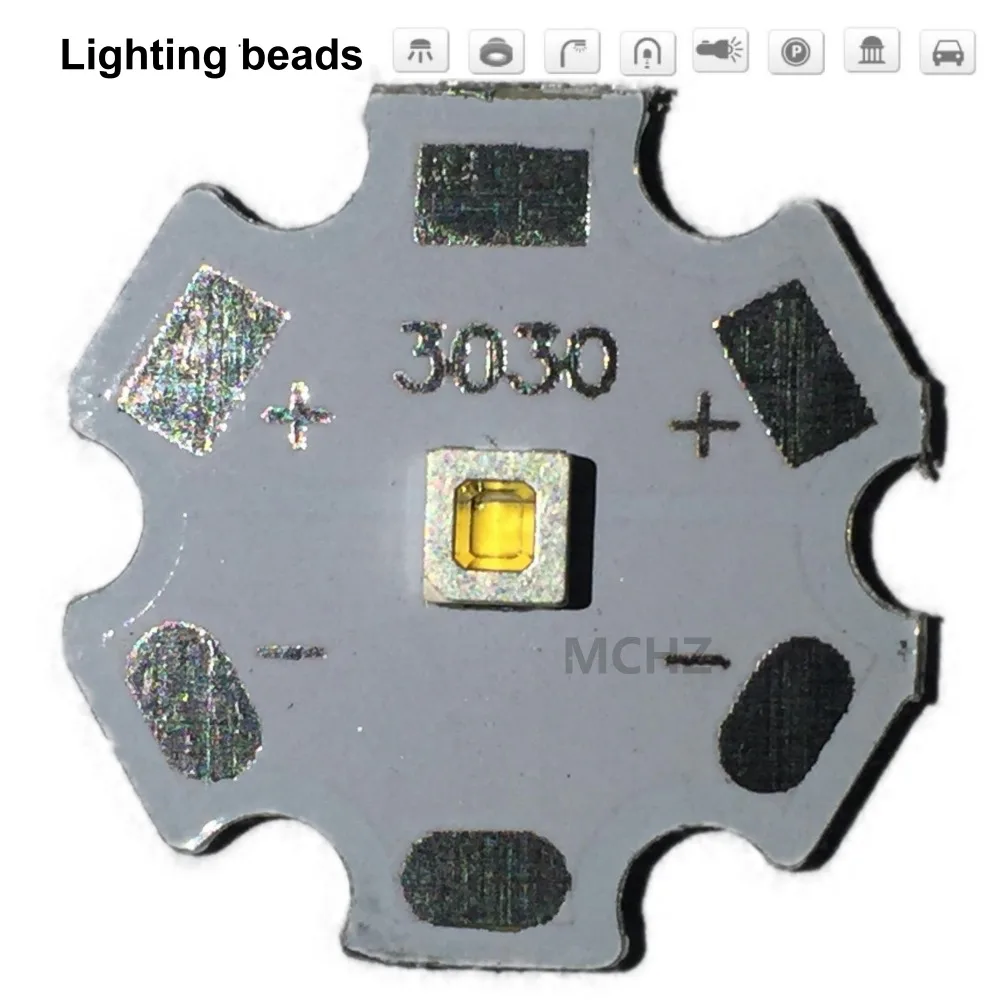 50 шт. Samsung 3030 2 Вт Cree XPE XP E /XTE XT E/XPG G 3535LED PCB алюминиевая доска 20 мм для DIY LED|Подвесные