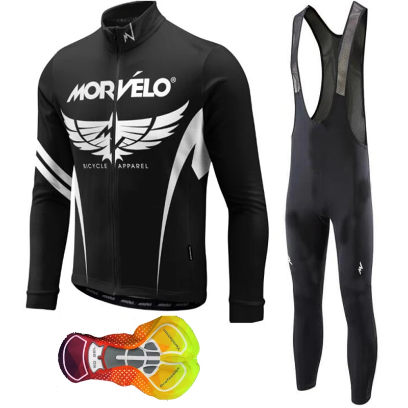 Morvelo Новинка 2019 года с длинным рукавом Велоспорт Джерси Bi куртка Велосипедный