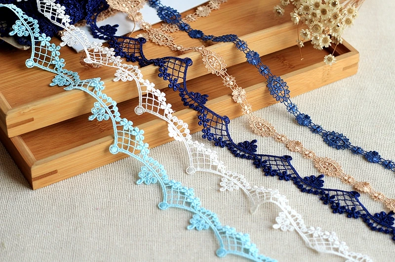MLAEY 2 ярда/партия кружевная ткань лента с аппликациями аксессуары Alter Couture