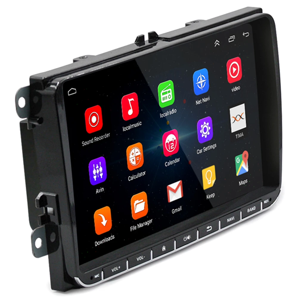 Универсальный VW 9 дюймов Автомобильный dvd-плеер ML-CKVW92 Android 6 0 2din Quar Core 1 2 GHz