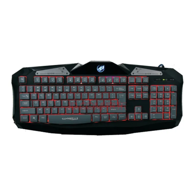 Профессия Красный/Фиолетовый/Голубой Подсветкой LED Pro Gaming Keyboard 104CK Проводной USB