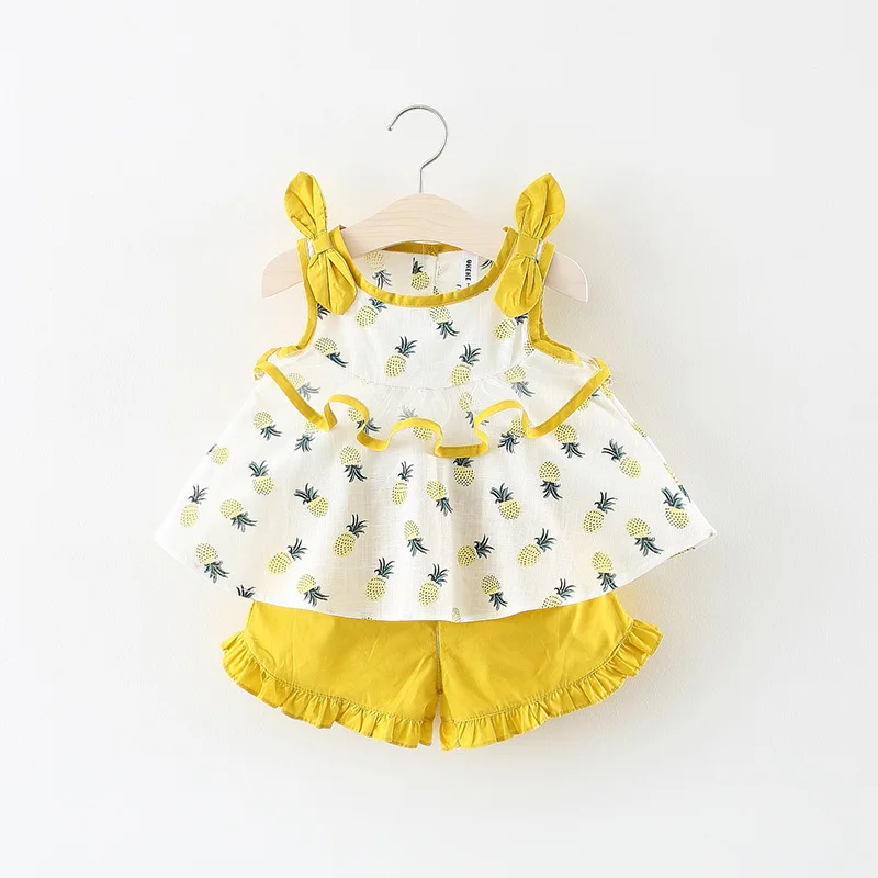 Лидер продаж детская одежда комплекты летней одежды для девочек детские модные