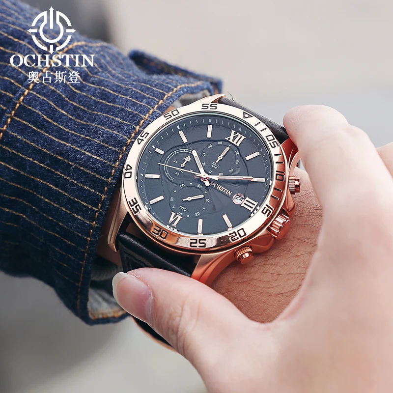 2017 мужские Часы Лидирующий бренд роскошный мужской Бизнес Кварцевые наручные