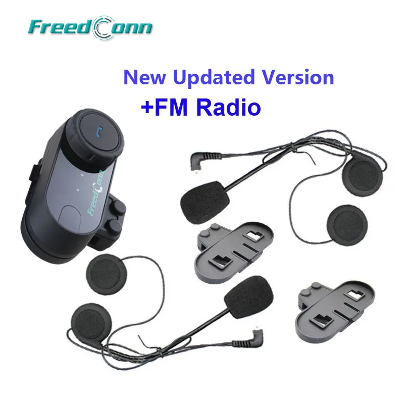 Фото Обновленная версия! FreedConn T COM VB BT Bluetooth гарнитура для мотоциклетного шлема с FM