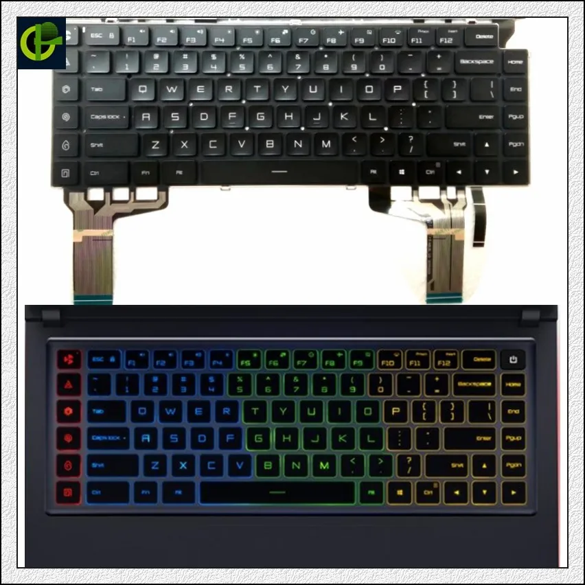 Оригинальная английская цветная RGB клавиатура с подсветкой для игрового