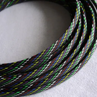 7 Color 10 м 10 мм кабельный рукав шифрование ПЭТ змеиная сетка 3 провода Защитная кабельная втулка проволочная сетка нейлон шок для наборов кабелей - Цвет: 7 Color