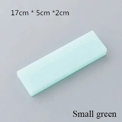 Small green Милые, миленькие в японском стиле(«Каваий»), простой прозрачныая полипропиленовая Пластик Карандаш Чехол милый пенал для ручек для детей подарок офисные школьные принадлежности, блокноты в материалы для студентов - Цвет: Small green