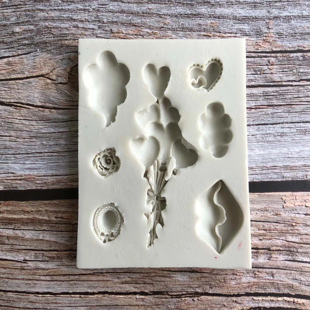 Горячая 3D любовь шар губы Силиконовая Форма торт кайма для мастики DIY конфеты из