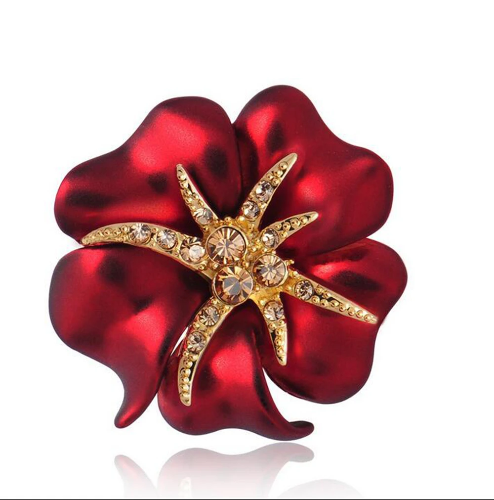 Золото Цвет Голубая Эмаль цветок и морская звезда маленькие ювелирные изделия