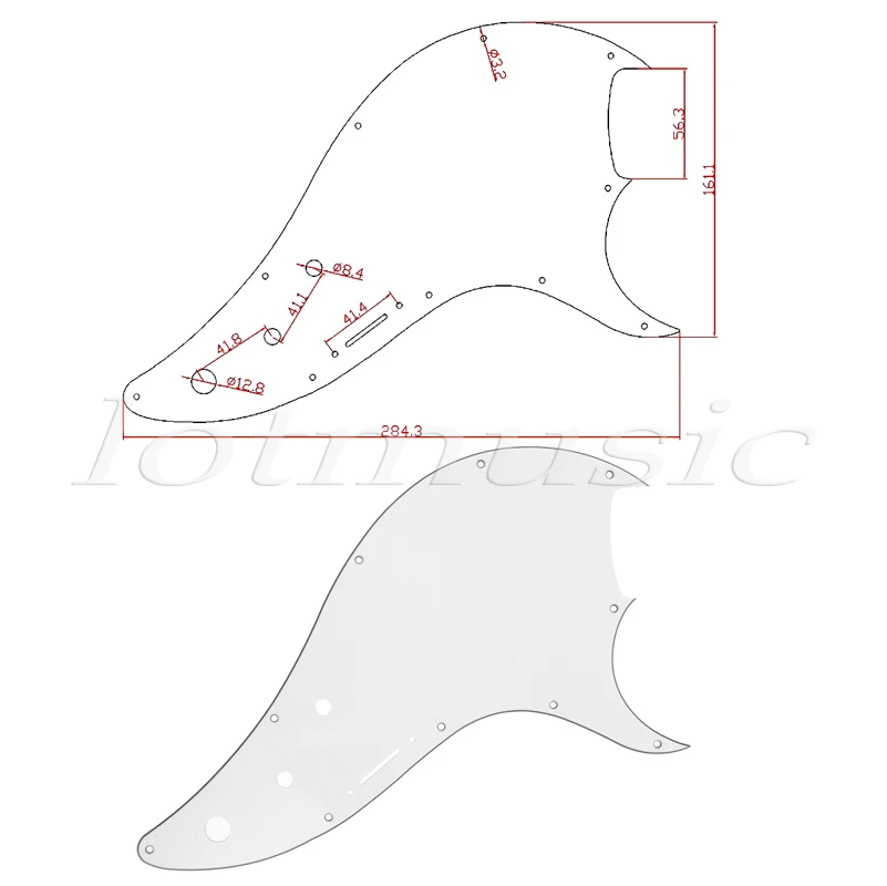 Электрогитара гитарра Пикард царапина пластина для линии 6 вариакс 600 запасные