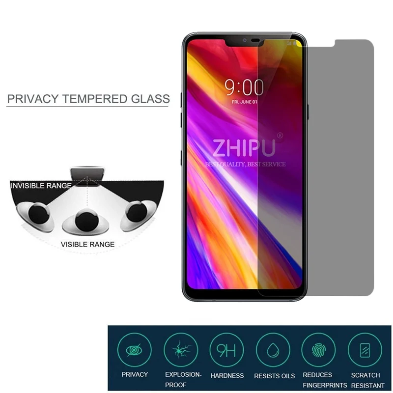 Закаленное стекло для защиты экрана LG G7 ThinQ 6 1 дюйма 2.5D Arc Edge защита от