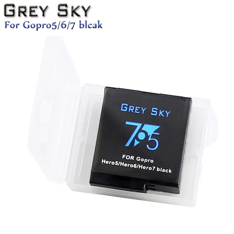 1 battery Аккумулятор 1600 мАч для GoPro hero 5 hero 6 hero 7 black Bateria Akku для GoPro hero 5 6 7 hero 5 AHDBT 501 - Цвет: 1 battery
