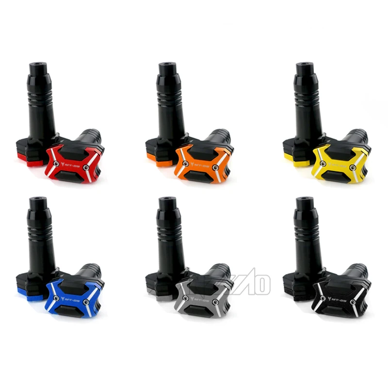 Pair CNC Aluminum Frame Sliders Fairing Engine Tank Protectors Crash Pads Modified Accessories for YAMAHA MT09 2015 2016 | Автомобили и