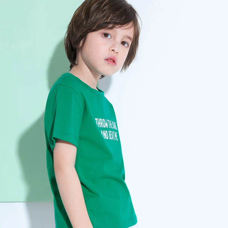 Pioneer Kids/повседневные летние рубашки для мальчиков Детские футболки с буквенным