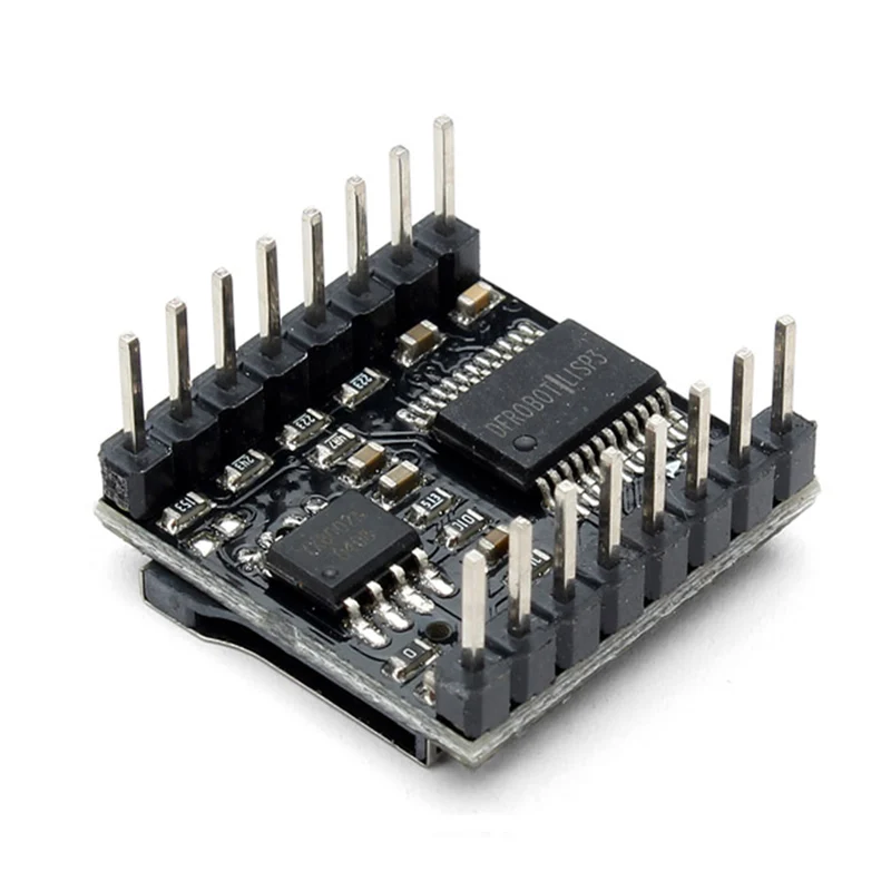 LEORY 5 шт. DFPlayer мини mp3 плеер модуль для Arduino 24 битный DAC выходной голосовой Поддержка
