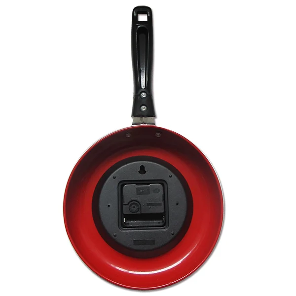 Wall Clock Metal Frying Pan Design 8 Inch Clocks Kitchen Decoration Novelty Art Watch | Дом и сад