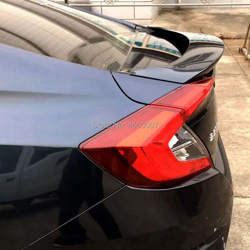 Дизайн для civic ABS спойлер из материала для honda civic по праймер или черный цвет Высокое качество Спойлер