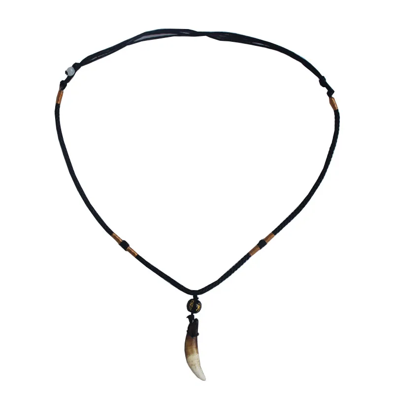 10 шт. модные ювелирные украшения голова волка настоящие мужчины волчий Клык зуб