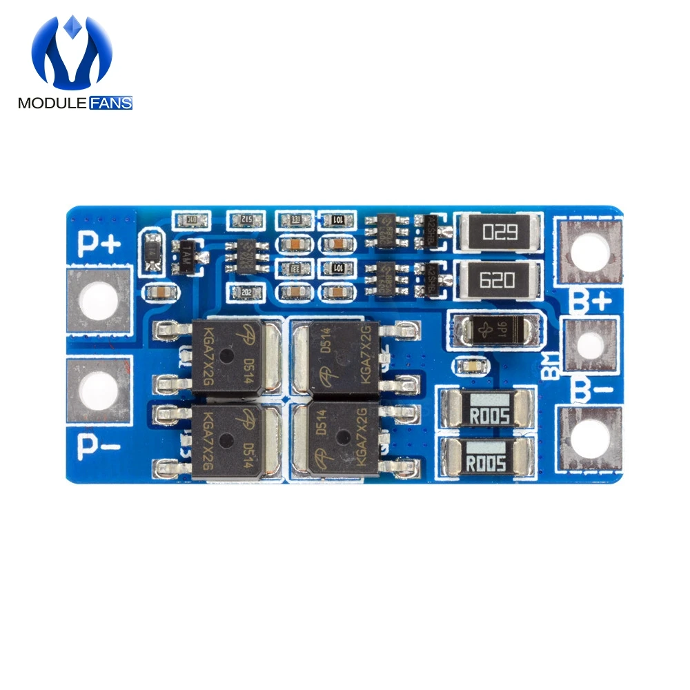 2S 10A 8,4 в 7,4 В 18650 литиевая Защитная плата BMS PCM PCB Li-Ion Lipo 2 ячейки с функцией баланса зарядное устройство защитный модуль