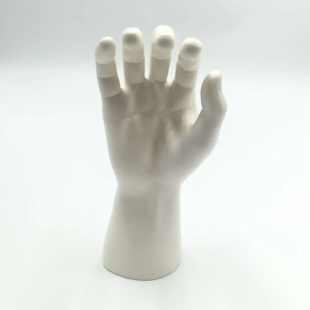 CAMMITEVER белый пластиковый Манекен ручной мужской палец ювелирные изделия для