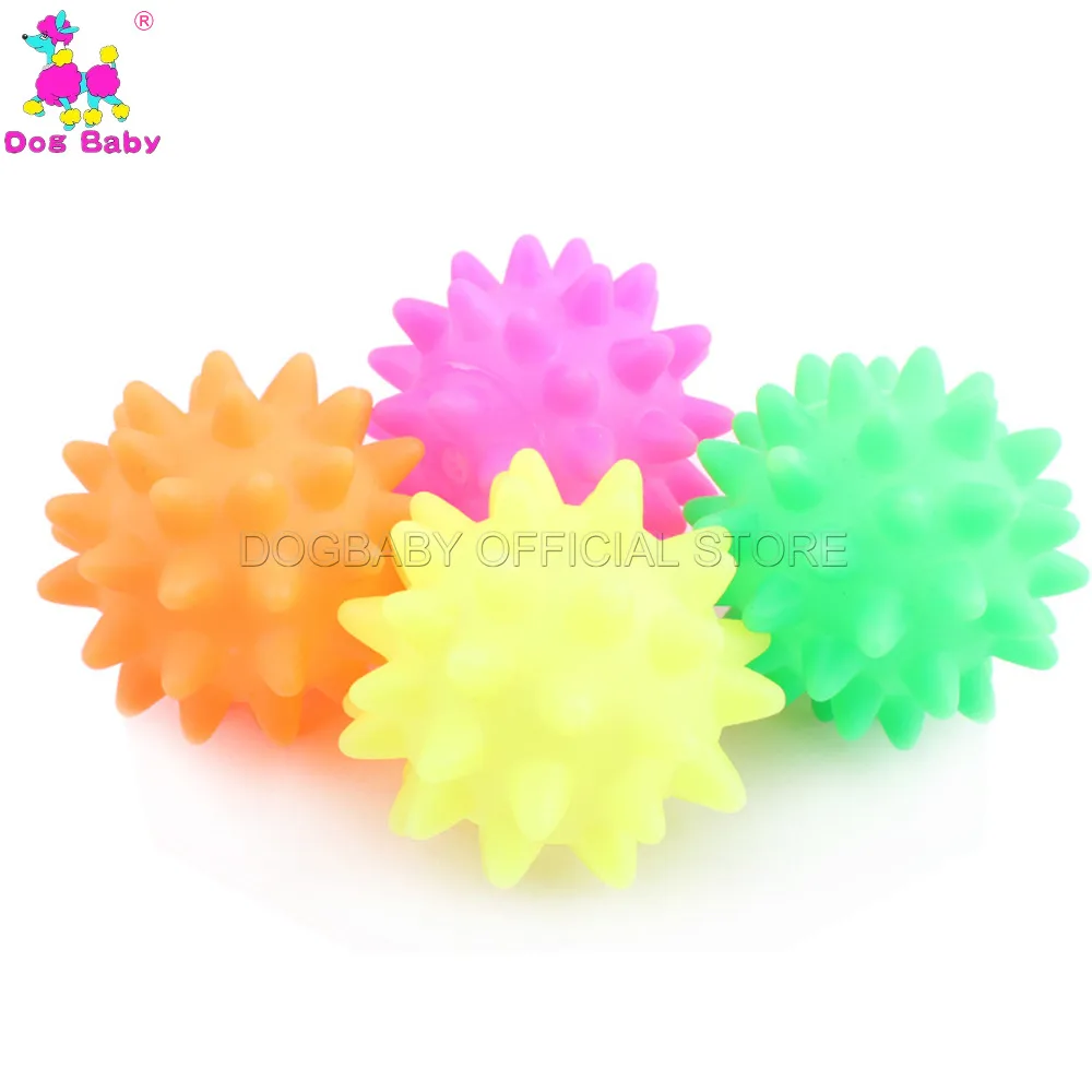 Тренировочный мяч для собак жевательный визг метеоритные шары Очищающий зубы