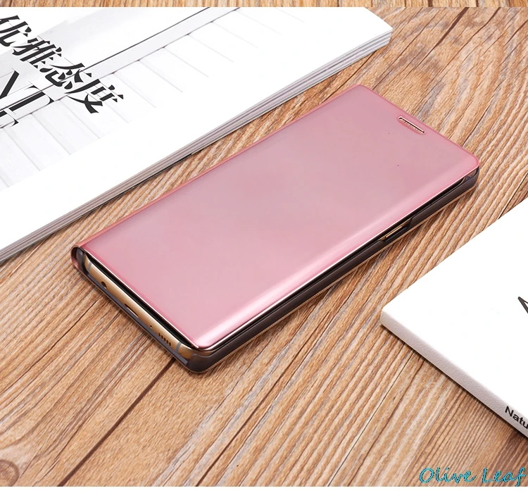 Для samsung Galaxy S6 Edge Plus S7 край S8 плюс обратите внимание, для девочек от 5 до 8 лет флип-кейс для samsung Galaxy прозрачный кейс крышка из искусственной кожи Чехол Держатель зеркальный чехол для задней панели