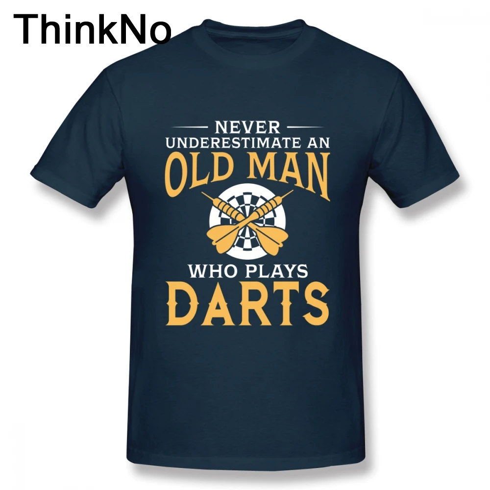 Мужская футболка в стиле дартс летняя из 100% хлопка|Мужские футболки| |