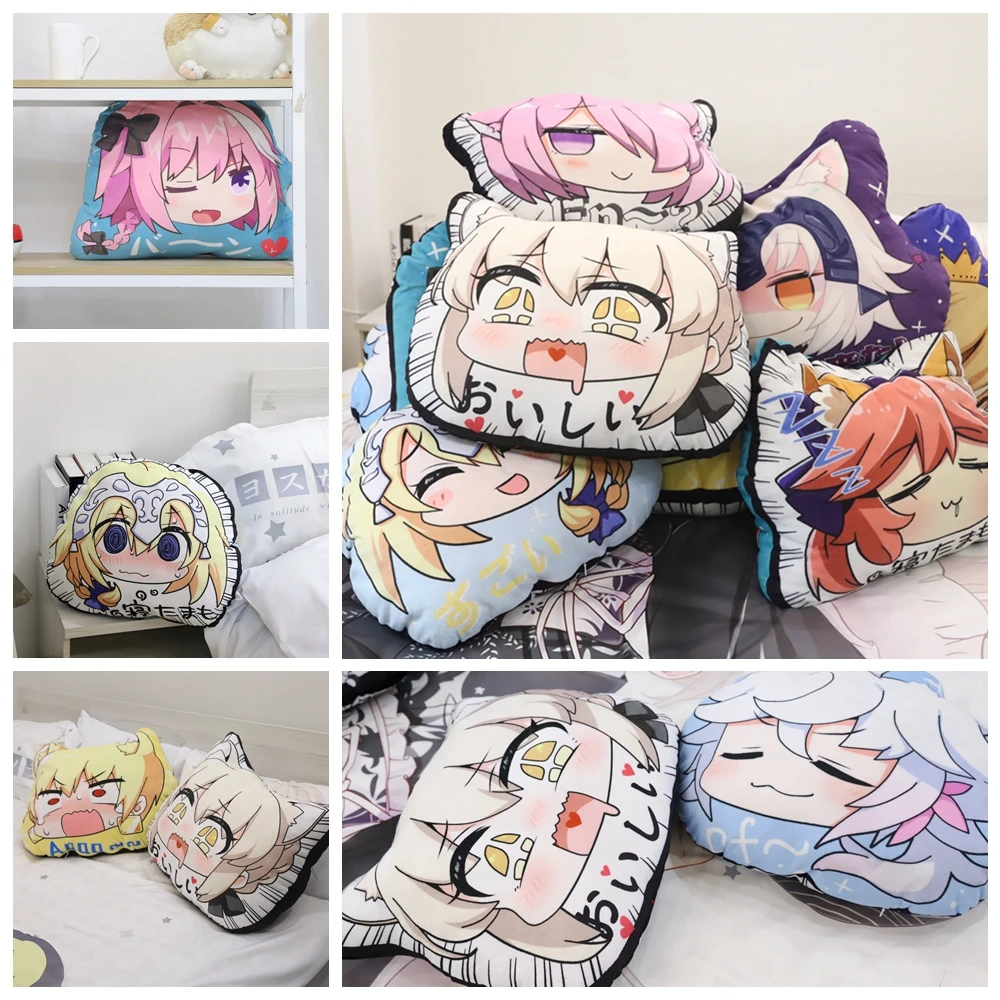 Аниме JK Fate Grand Order FGO Saber Alter Jeanne dArc Astolfo Tamamo no Mae Emiya Merlin Gilgamesh Косплей плюшевая кукла-Подушка игрушка