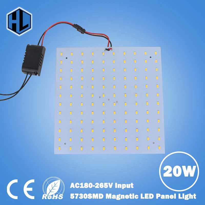Магнитный светодиодный потолочный светильник SMD5730 180 265 в квадратный квадрат 20