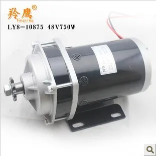 Электромобиль постоянный магнит мотор модифицированный трехколесный 24v36v48V750W