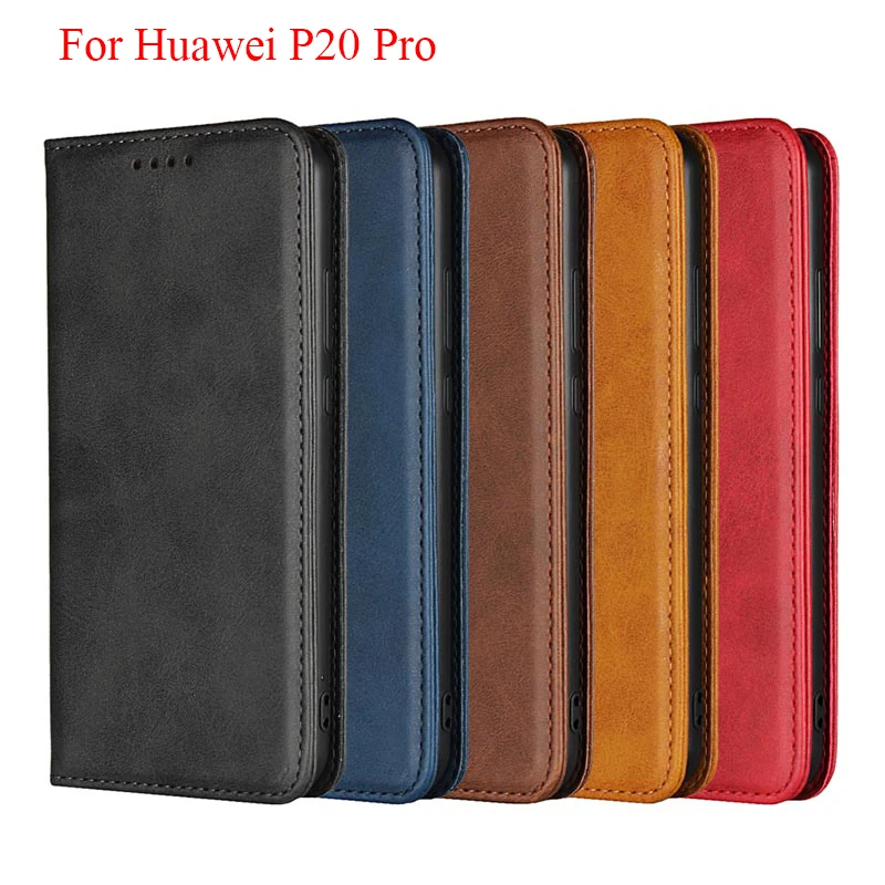 Флип-чехол из искусственной кожи для Huawei P20 Pro роскошный чехол-кошелек с