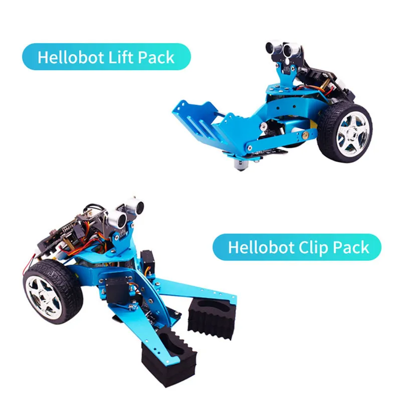 DIY Hellobot Программирование робот микробит производитель Обучающий набор микро: бит умный автомобиль Радиоуправляемый игрушечный робот