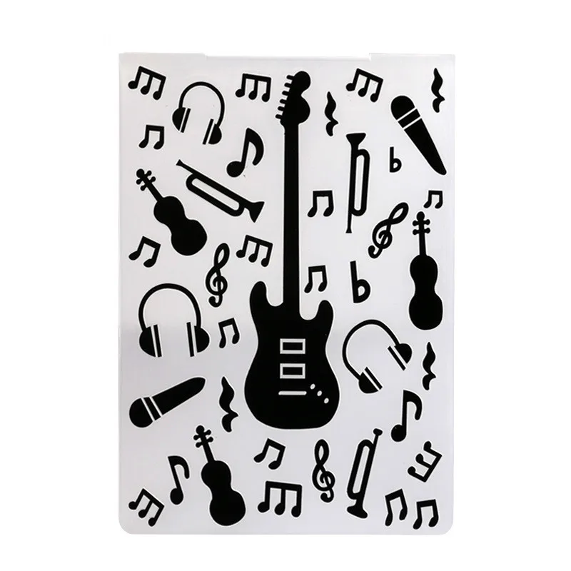 1 шт. шаблон Тиснение папку цветок клен Гитары Скрапбукинг фотоальбом Бумага торт