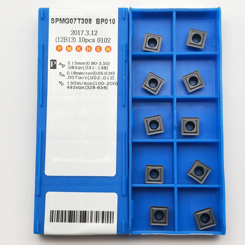 10 шт. SPMG07T308 BP010 высокое качество u-дрели Индексируемые вставные дрели сменные