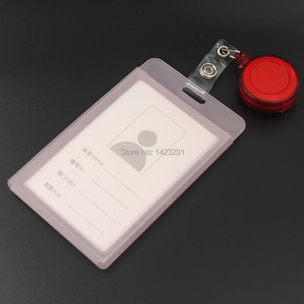 5 шт./лот жесткий держатель для удостоверения личности + выдвижная катушка YOYO шнур