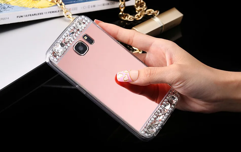 Зеркальный чехол для Samsung Galaxy J1 J3 J5 J7 A3 A5 2016 2017 A8 2018 Plus S6 S7 Edge S8 S9 мягкие блестящие