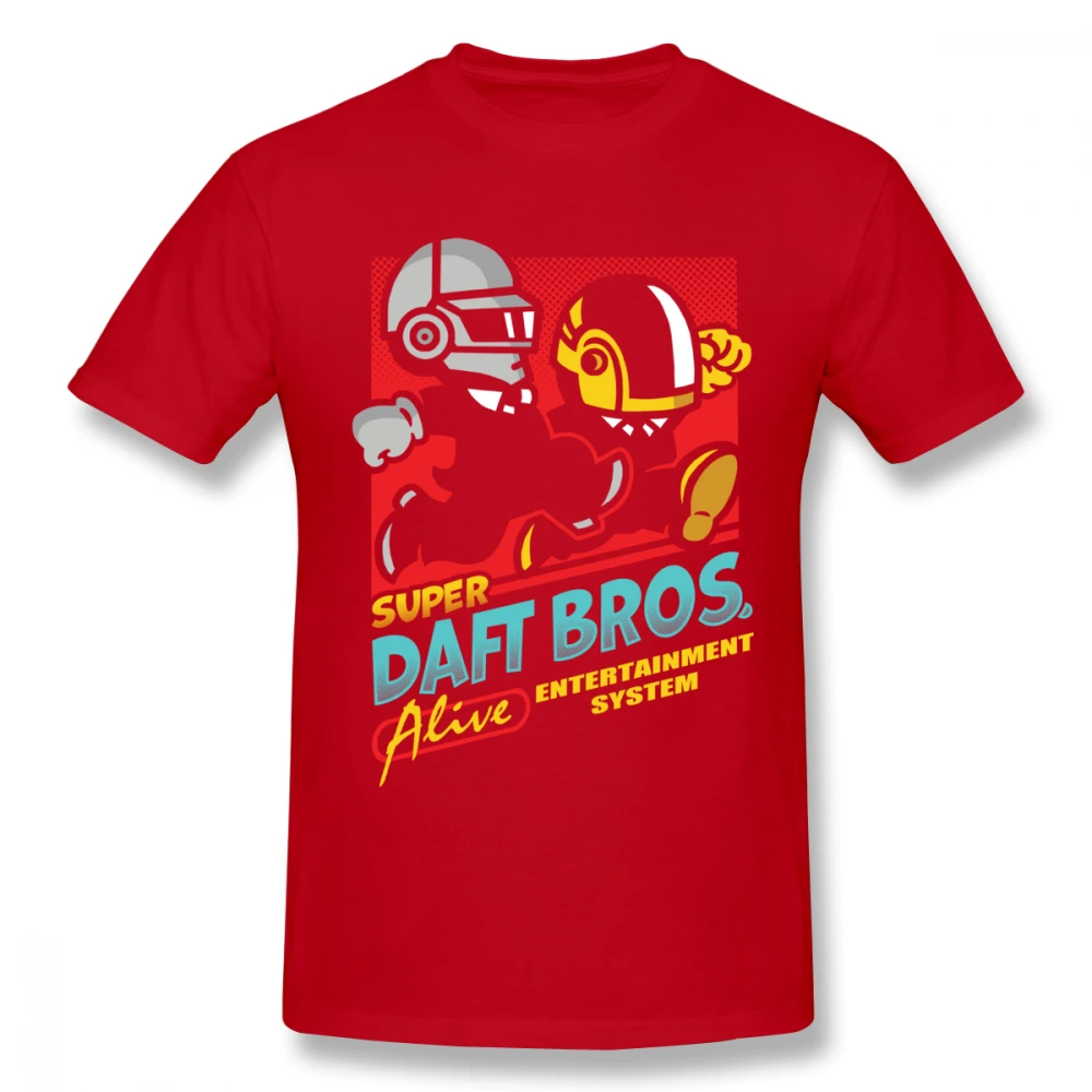 Daft Bros Панк футболка для мужчин плюс размер 4XL пара Camiseta | Мужская одежда
