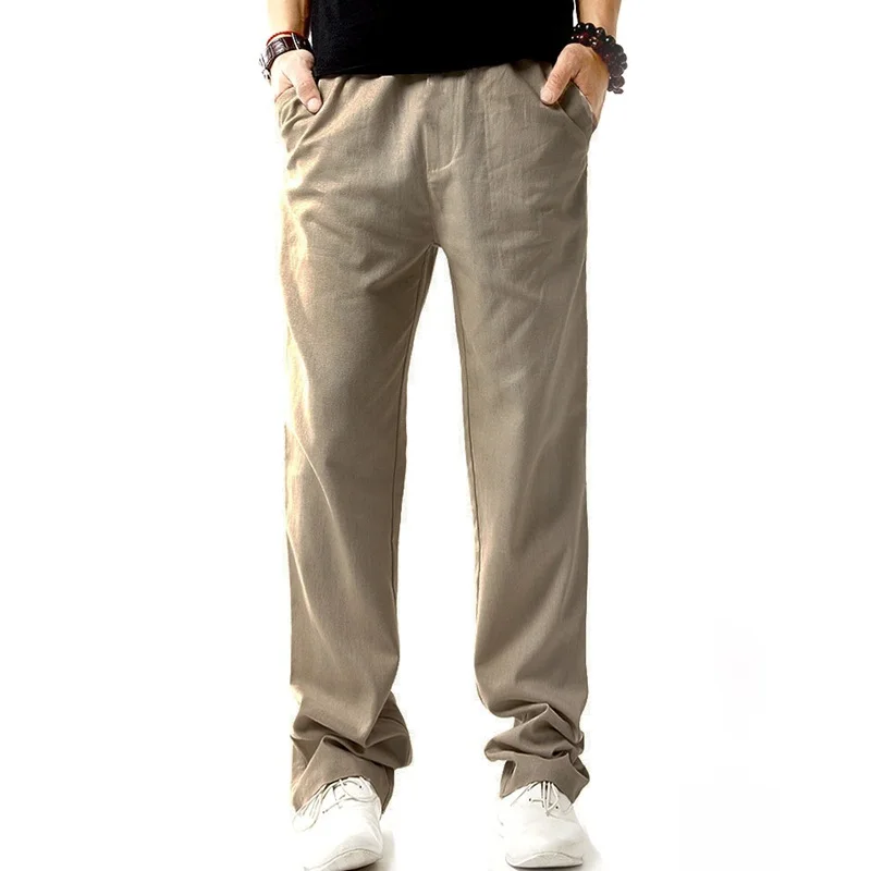 Брюки мужские льняные традиционная китайская одежда шаровары штаны TA308|Штаны| |