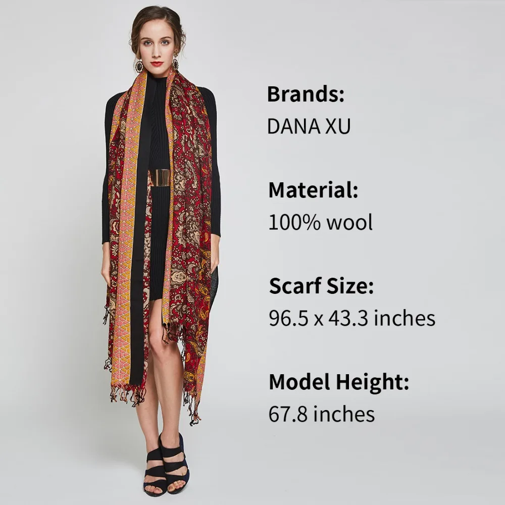 Женское теплое зимнее пончо с капюшоном шерстяные шарфы пышная накидка и накидки