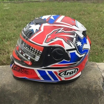 Limited Top Fashion Arai Personality Helmet Motorcycle Double Lens Racing Street Car Men's And Women's Full Coverage. | Автомобили