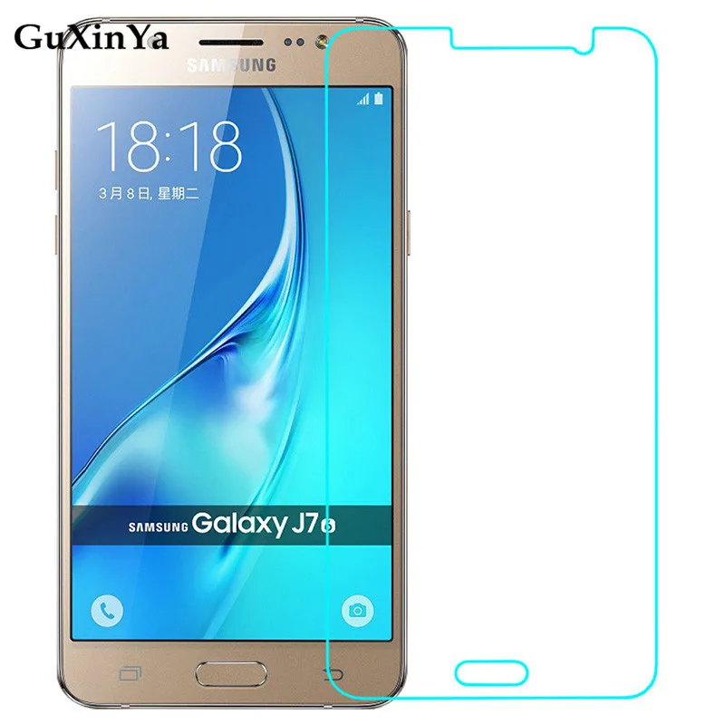 Закаленное стекло для Samsung Galaxy J7 2016 2 шт. защита экрана от царапин пленка