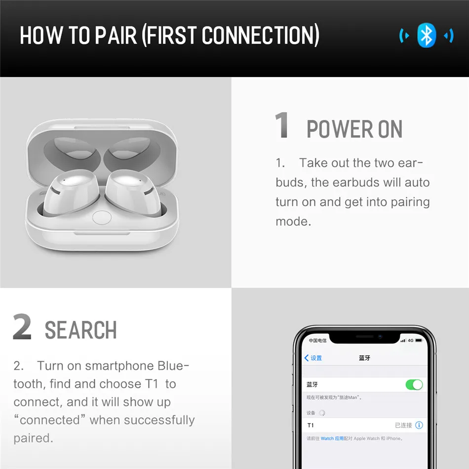 Rock новые мини TWS настоящие Беспроводные стерео Bluetooth наушники с микрофоном универсальные беспроводные наушники с зарядным устройством