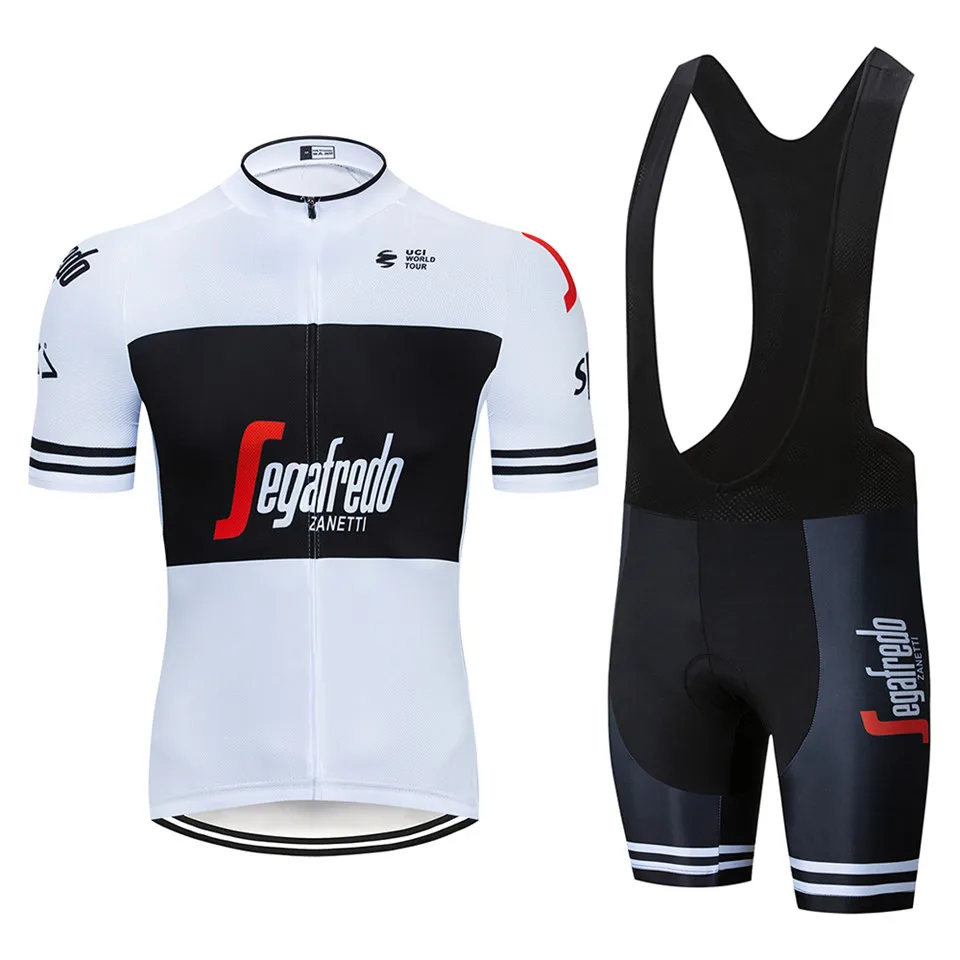 2019 Fluorescent yellow green Summer Men Cycling Jersey Short Sleeve Set Breathable bib shorts Bicycle Clothes Quick Dry Maillot | Спорт и