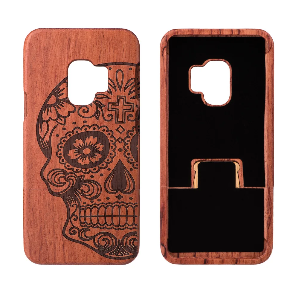For Samsung S 9 S9 Plus Case Luxury Natural Wood Phone for Galaxy S9+ Cover Wooden High Quality Shockproof | Мобильные телефоны и