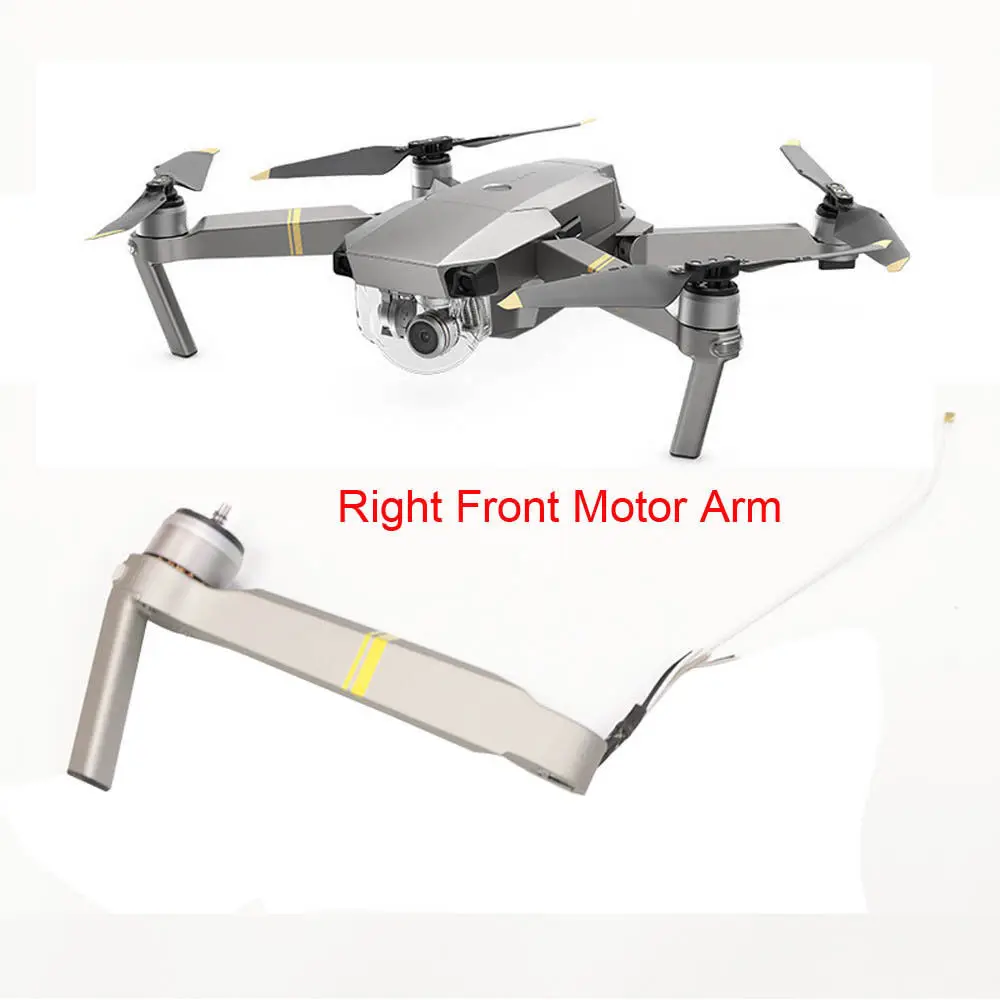 right front arm Абсолютно Mavic Pro Platinum Мотор рычаг запасные части для DJI Mavic Pro ножной рычаг Ремонт Замена услуги - Цвет: right front arm
