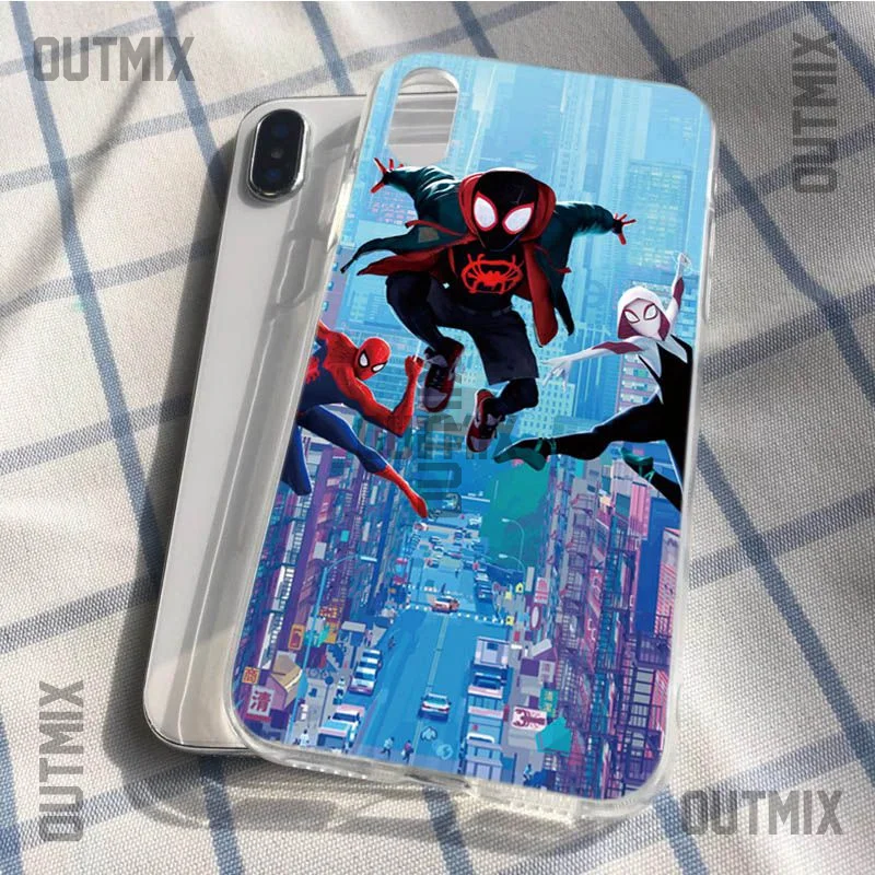 OUTMIX Marvel Heroes Funny Soft TPU Case For iPhone 6s 6plus 6 7plus 7 8 8plus 5 5S SE XR XS max phone case | Мобильные телефоны и