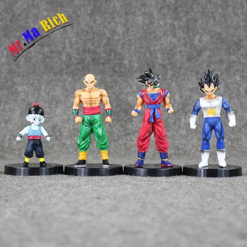 Мяч Z Goku Vegeta Chiaotzu Shinhan ПВХ фигурка модель игрушки 4 шт./лот|Игровые фигурки и