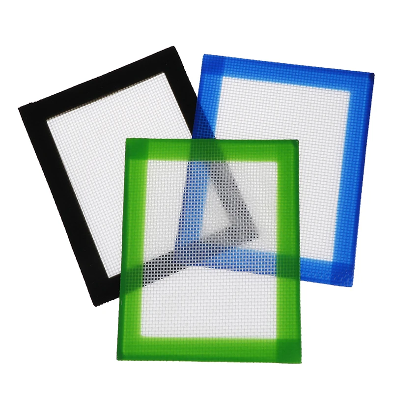 1 PCS Silicone Dab Rectangle Oil Slick Concentrate Pads Mat Non Stick Fiber Glass Silicon Table Deco Random Color | Дом и сад