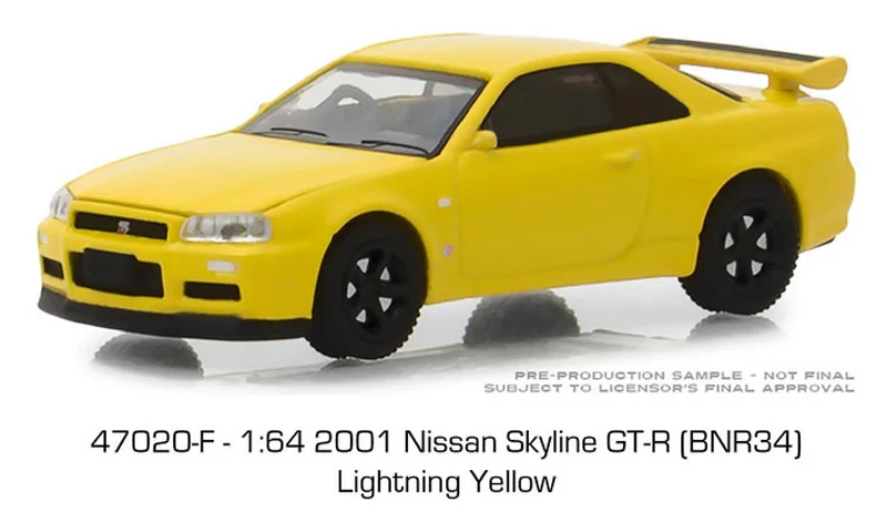 GL 1: 64 Токийский крутящий момент 2001 NISSAN SKYLINE GT-R сплав модель автомобиля литья под давлением металлические игрушки подарок на день рождения для детей